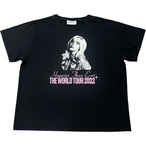 Billie Eilish Happier Than Ever World Tour 2022 Graphic T-Shirt Black XL